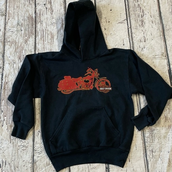 Kids Harley - Davidson Motorcycles Staten Island Hoodie Sweatshirt - Picture 2 of 8